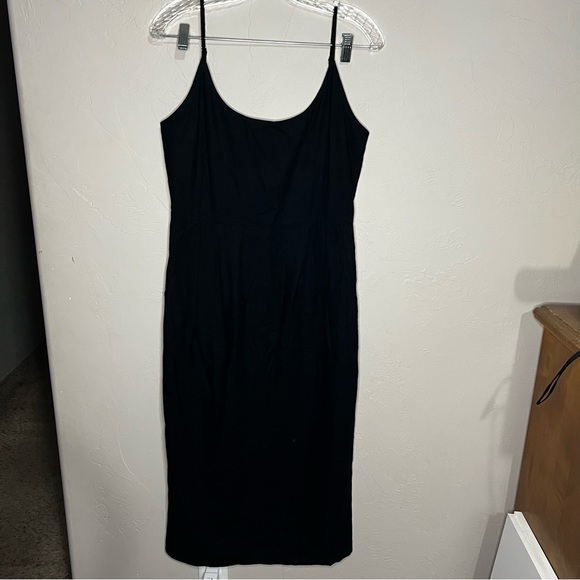 Jenni Kayne Rove Black Raw Silk Dress - Picture 7 of 16